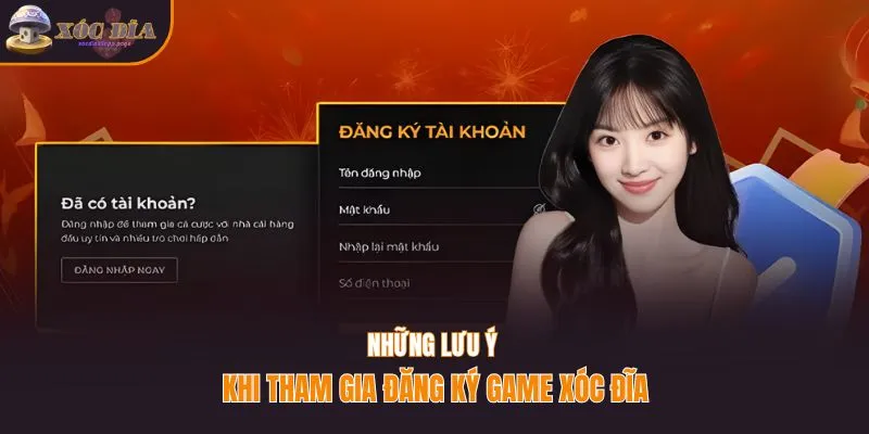 Những lưu ý khi tham gia đăng ký game xóc đĩa