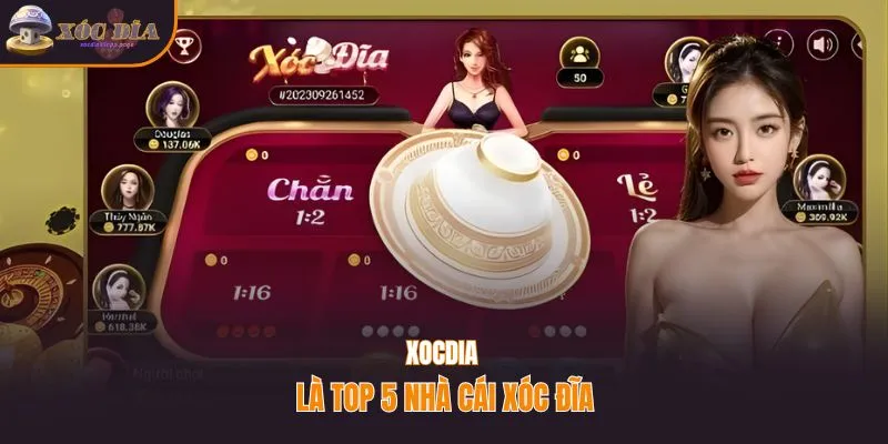 Xocdia - top 5 nhà cái xóc đĩa